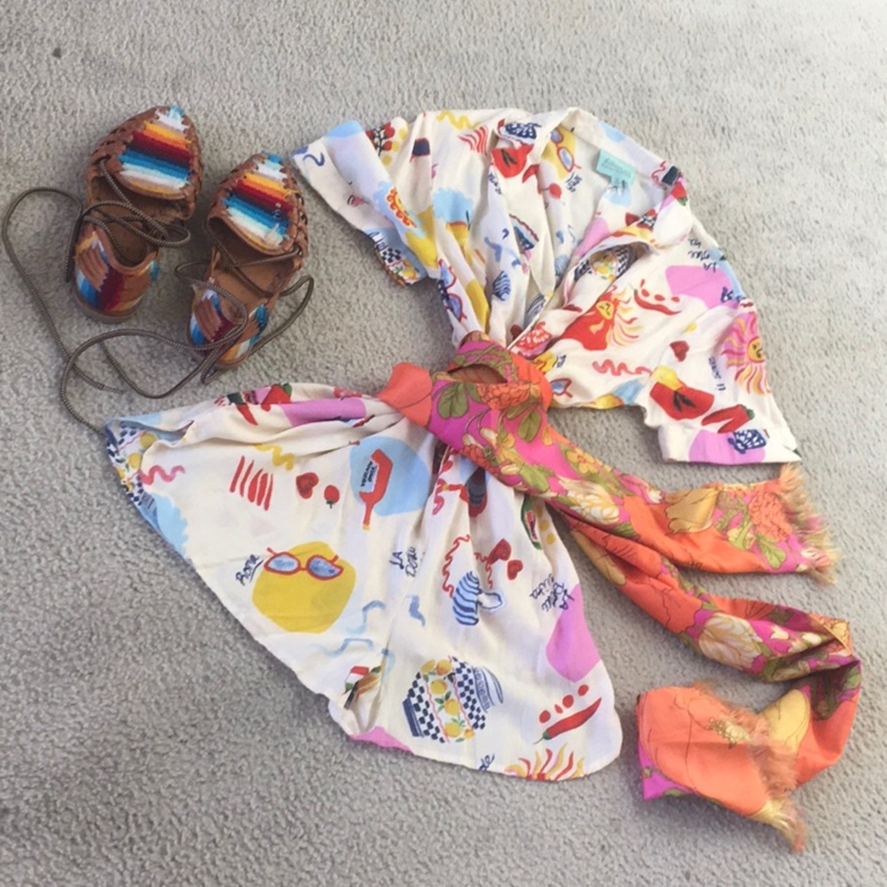 TRUE DESTINATION/“SOL PARTY”VACATION PRINT ROMPER - Picture 2 of 11
